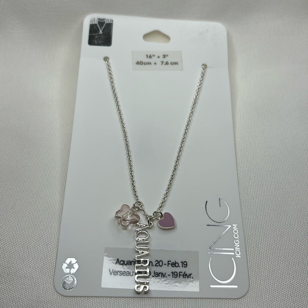 Icing Aquarius Necklace Silver